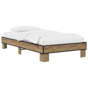 vidaXL Cadre de lit Ch&ecirc;ne artisanal 80 x 200 cm Bois d'ing&eacute;nierie