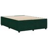 vidaXL Cadre de lit sans matelas vert foncé 140x190 cm velours