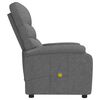 vidaXL Fauteuil de massage Gris foncé Tissu