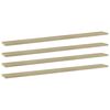 vidaXL Panneaux biblioth&egrave;que 4 pcs Ch&ecirc;ne sonoma 100x10x1,5cm Agglom&eacute;r&eacute;