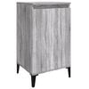 vidaXL Table de chevet sonoma gris 40x35x70 cm bois d'ing&eacute;nierie