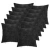 vidaXL Coussin de jet&eacute; 12 pc HEERLEN Anthracite 40 x 40 cm