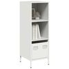 vidaXL Buffet haut blanc 35x39x103,5 cm acier