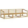 vidaXL Ensemble de canap&eacute;s d'ext&eacute;rieur 3 pc Blanc Bois d'Acacia Massif