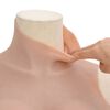 vidaXL Plastron en silicone naturel coupe D