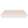 vidaXL Cadre de lit sans matelas blanc bois massif 160x200 cm