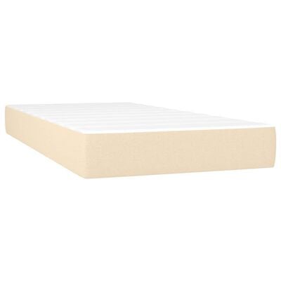 vidaXL Matelas à ressorts ensachés pour enfants crème 80x160 cm tissu