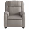 vidaXL Fauteuil inclinable de massage Taupe Tissu