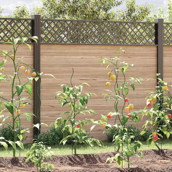 vidaXL Soutien de plante 50 pcs Vert 110 x 0.6 x 0.6 cm Acier