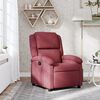 vidaXL Fauteuil inclinable Rouge bordeaux Tissu