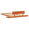 vidaXL Cadre de lit Marron 90 x 190 cm bois