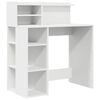 vidaXL Bureau Blanc Bois d'ing&eacute;nierie 90 x 48 x 101,5 cm