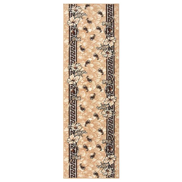 vidaXL Tapis BCF Beige 80x250 cm