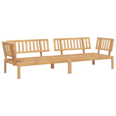 vidaXL Canapés d'angle palette de jardin 2 pcs bois massif d'acacia