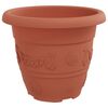 vidaXL Pots de plantes 24 pcs Rouge brique &Oslash; 22 x 18 cm Plastique