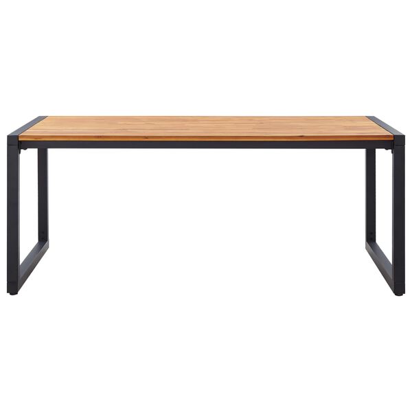 vidaXL Ensemble &agrave; manger de jardin 7 pcs Marron