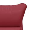 vidaXL fauteuil Bordeaux 69 x 74 x 93 cm Cuir artificiel