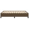vidaXL Cadre de lit sans matelas marron fonc&eacute; 140x200 cm tissu