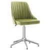 vidaXL Chaises pivotantes &agrave; manger lot de 6 vert clair velours