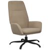 vidaXL Chaise de relaxation Gris clair Similicuir daim
