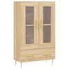vidaXL Buffet haut ch&ecirc;ne sonoma 69,5x31x115 cm bois d'ing&eacute;nierie