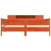 vidaXL Cadre de lit sans matelas cire marron 200x200cm bois pin massif