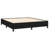 vidaXL Cadre de lit sans matelas noir 180x200 cm tissu