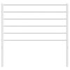 vidaXL T&ecirc;te de lit m&eacute;tal blanc 100 cm