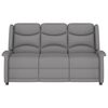 vidaXL Fauteuil de massage inclinable &agrave; 3 places gris clair