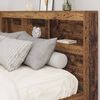 vidaXL T&ecirc;te de lit de rangement Bois Ancien 140 cm Bois d'ing&eacute;nierie
