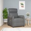 vidaXL Fauteuil de massage &eacute;lectrique Gris Similicuir
