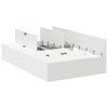 vidaXL Cadre de lit avec rangement avec stockage Blanc 120 x 190 cm