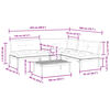 vidaXL Salon palette de jardin avec coussins 4pcs bois d'acacia massif
