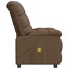 vidaXL Fauteuil de massage Marron Tissu