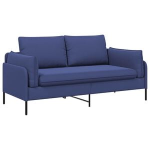 vidaXL Sofa 2 places 2 place Bleu police 188 x 81 x 89 cm Velours