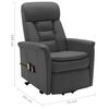 vidaXL Fauteuil de massage Anthracite Similicuir