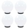 vidaXL Lampes &agrave; LED sous forme de boule 4 pcs Sph&eacute;rique 20 cm PMMA