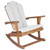 vidaXL Chaise ber&ccedil;ante Adirondack de jardin Naturel 100 % polyester