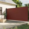 vidaXL Auvent lat&eacute;ral r&eacute;tractable marron 220x600 cm