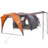 vidaXL Tente tunnel Gris et orange 562 x 265 x 216 cm