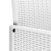 vidaXL Chaise de jardin 4 pcs Blanc 53 x 49 x 85 cm PP