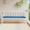 vidaXL Coussin de banc de jardin bleu mélangé 180x50x7 cm tissu