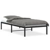 vidaXL Cadre de lit m&eacute;tal sans matelas noir 90x200 cm