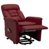 vidaXL Fauteuil de massage Rouge bordeaux Similicuir