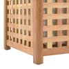 vidaXL Coffre de blanchisserie 77,5x37,5x46,5 cm Bois massif de noyer