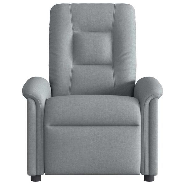 vidaXL Fauteuil inclinable Gris clair Tissu