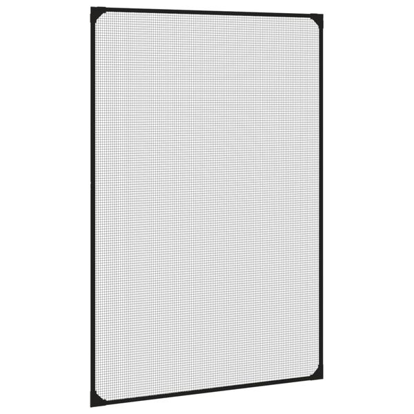 vidaXL Moustiquaire magn&eacute;tique pour fen&ecirc;tres anthracite 80x120 cm