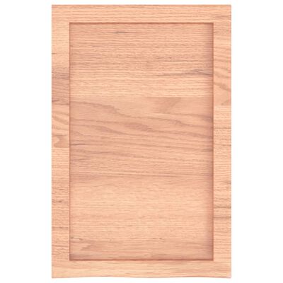 vidaXL Comptoir de salle de bain marron 40x60x(2-6) cm bois traité