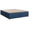 vidaXL Sommier &agrave; lattes de lit avec matelas Bleu 200x200 cm Tissu