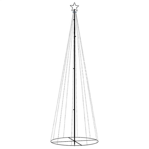 vidaXL Arbre de Noël cône 310 LED Colorées 100x300 cm